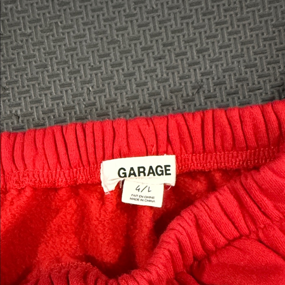 Garage Red Off-Shoulder Crop Top - Picture 3 of 9